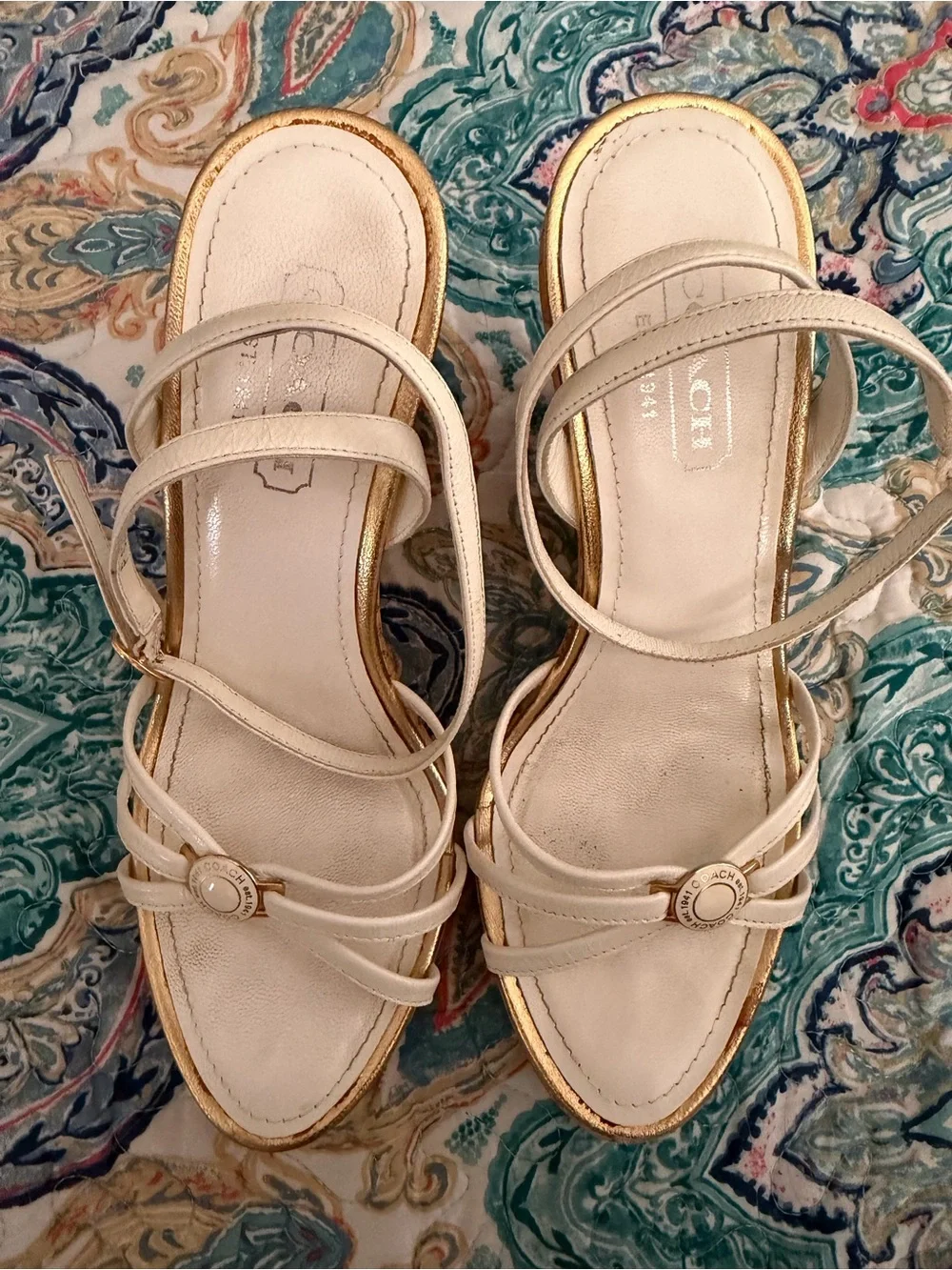 Coach wedge sandals